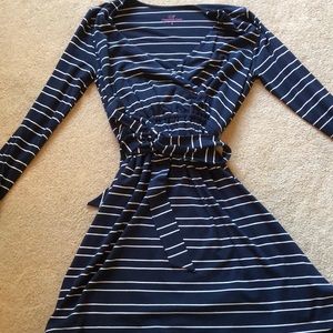 navy striped vineyard vines dress
